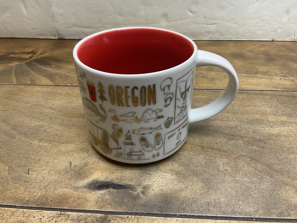 Starbucks Oregon Mug Been There Series Coffee Cup 14oz Collectible